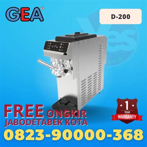 Jual GEA D 200 MESIN ES KRIM YOGURT 1 TUAS SOFT ICE CREAM ORIGINAL