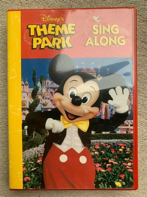 Disneys Theme Park Sing Along Booklet Cd And Cassette Tape Mickey Mouse