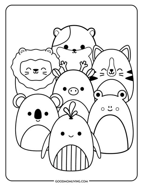 Squishmallow Coloring Pages Free Squishmallow Coloring Pages In