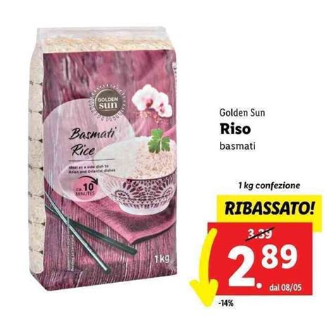 Golden Sun Riso Basmati 1 Kg Offerta Di Lidl