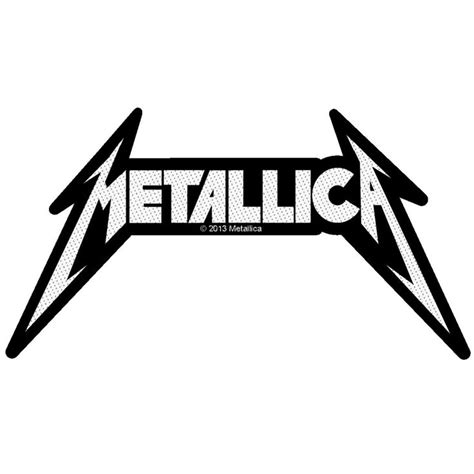 Metallica Shaped Logo Patch Metallica Logo Metallica Rock Band Posters