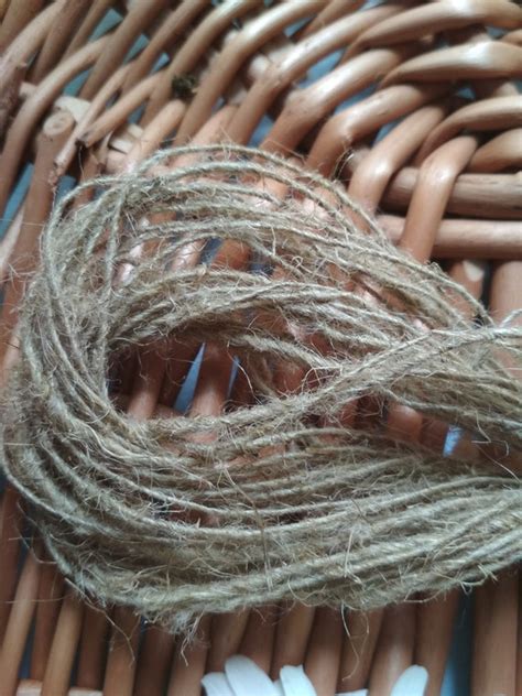 Organic Thin Hemp For Craft Hemp Yarn Nature Craft Cord Etsy