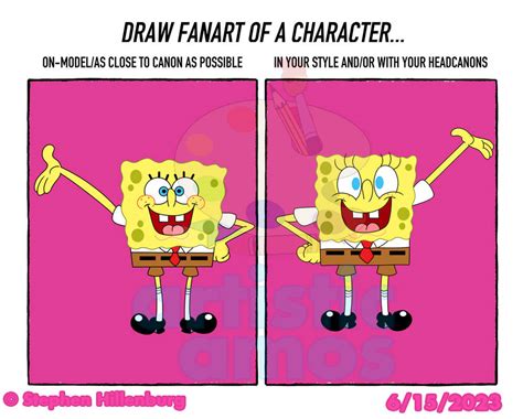 SpongeBob in My Style by ArtisticAmos on DeviantArt