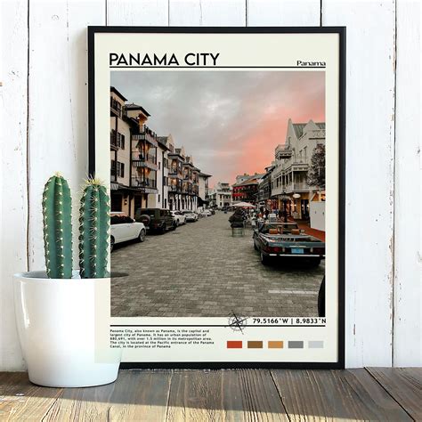 Panama City Print Vintage Poster Panama City Art Panama - Etsy