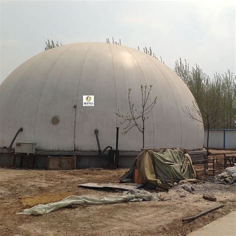 Automatic Control Double Membrane Biogas Holder With Anaerobic Reaction