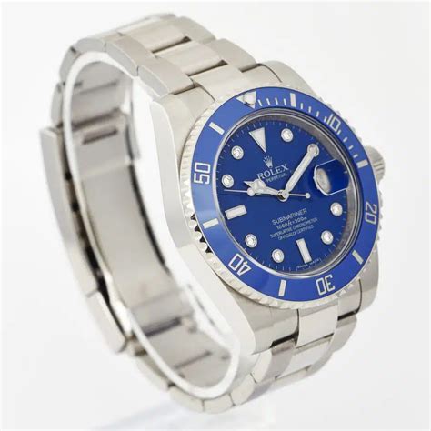 Rolex Submariner Date Smurf Ref 116619LB Fullset Bonanno Jewelers