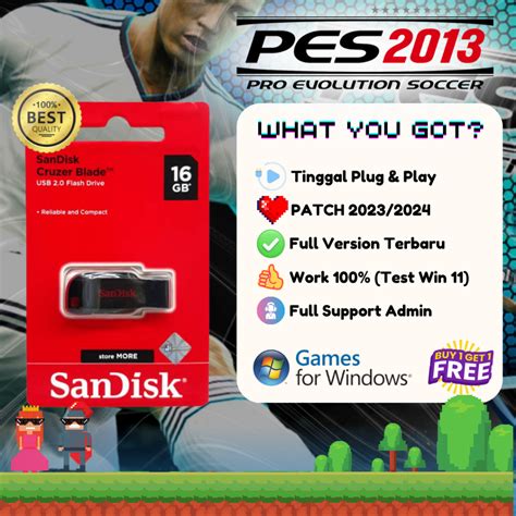 Jual Flashdisk Game PES 2013 Patch 23 24 16 GB Shopee Indonesia