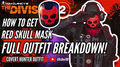 How To Get The RED FACED MASK COVERT HUNTER OUTFIT BREAKDOWN