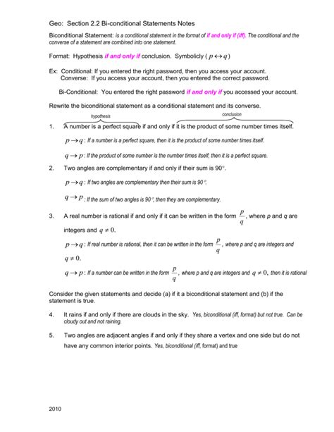 35 Geometry Conditional Statements Worksheet With Answers Support