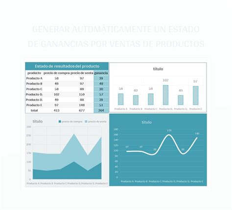 Plantilla De Excel Generar Autom Ticamente Un Estado De Ganancias Por