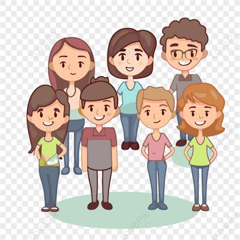 team clipart group  friendly people cartoon vector people clipart