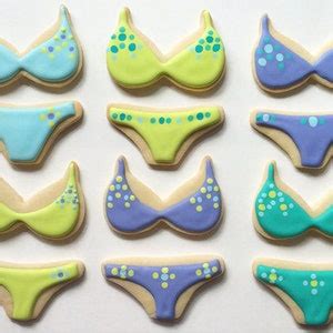 Bikini Bathing Suit Lingerie Swimwear Cookie Cutter Set Metal Cookie