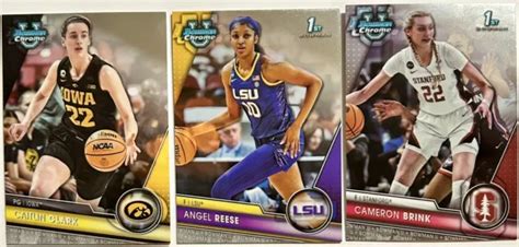 Lotto Di Carte Rookie Caitlin Clark Angel Reese Brink Bowman