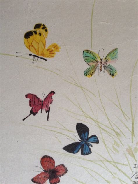 Items Similar To Butterflies Chinese Brush Painting On Etsy