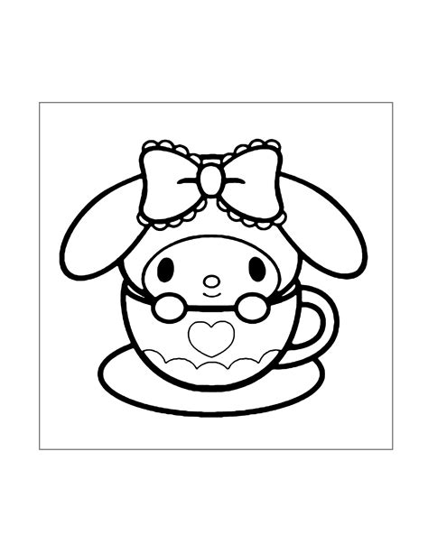 My Melody Coloring Pages – Printable Coloring Pages