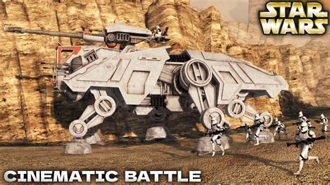 BATTLE OF GEONOSIS Clone Troopers Vs CIS Battle Droids Men Of War