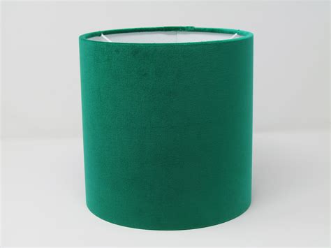 Emerald Green Velvet Drum Lampshade Etsy Uk