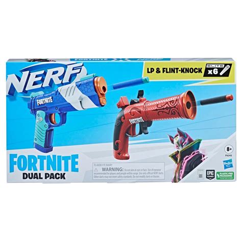 Nerf Fortnite Dual Pack Includes 2 Fortnite Blasters and 6 Nerf Elite ...