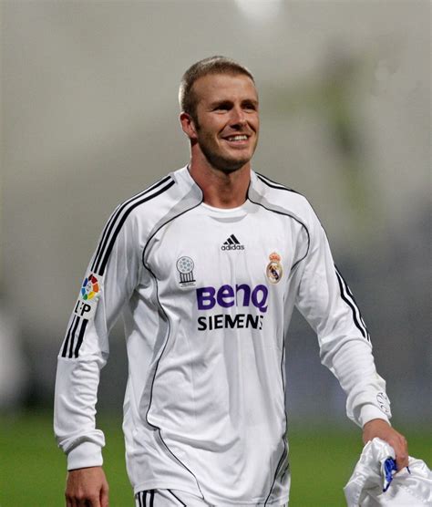 Beckham S Real Madrid Shirt Issued Worn LFP 2006 07 CharityStars