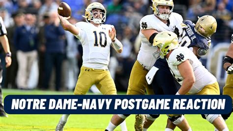 Instant Reaction Notre Dame Escapes With A Win Against Navy