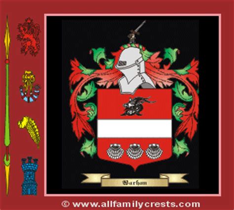 Warham family crest and meaning of the coat of arms for the surname ...