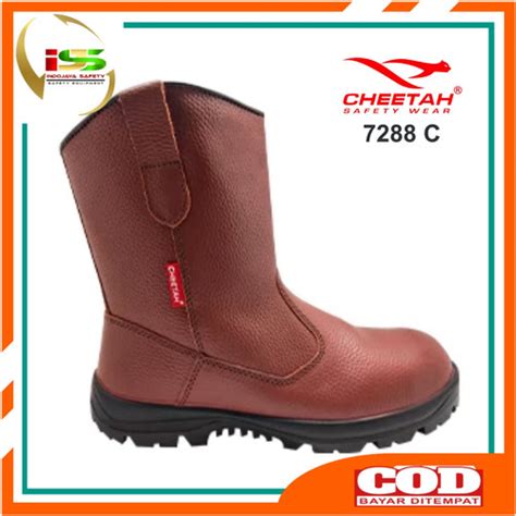 Jual Sepatu Safety Cheetah Coklat Safety Shoes Chetah C