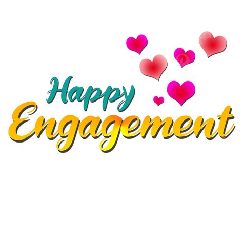 Heart Shaped Letter Png Image Happy Engagement Lettering With Gradient