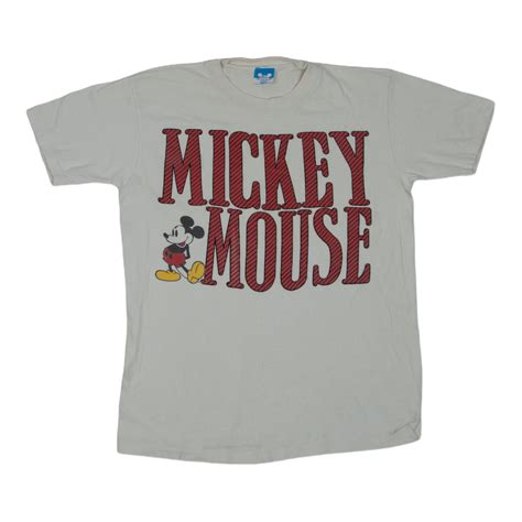 Vintage Vintage 90s Disney Mickey Mouse Melange Gray Tee Shirt M Grailed