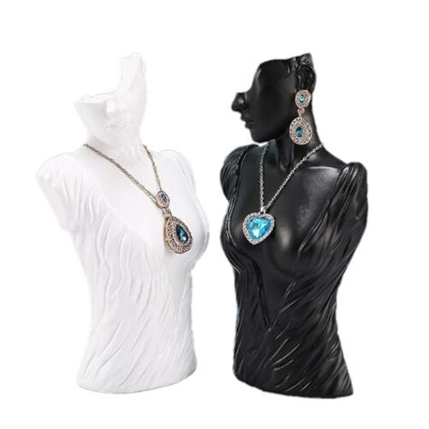 Schmuck Halskette Ohrring Kopf Büste Stand Mannequin Halter Display