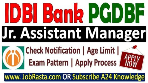 IDBI Bank Jr Assistant Manager Recruitment 2024 Notification Out At