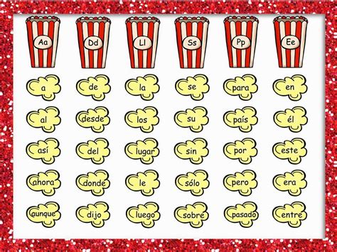 Popcorn Sight Words Printables - Printable Word Searches