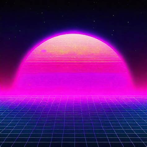 Premium Photo Synthwave Neon Retrowave Vaporwave Outrun Landscape