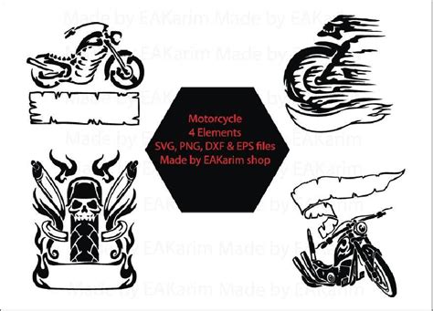 Motorcycle Svg Ghost Rider Svg Motorcycle Digital File Etsy Canada