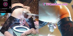 Awesome Crossdresser Anal Drilled By A Fucking Machine Part In A WebCam Show Tnaflix