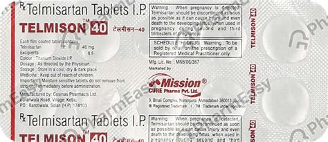 Telmison Mg Tablet Uses Side Effects Price Dosage Pharmeasy