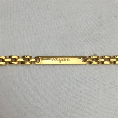 Buy Customized Gold Name Bracelets India Online