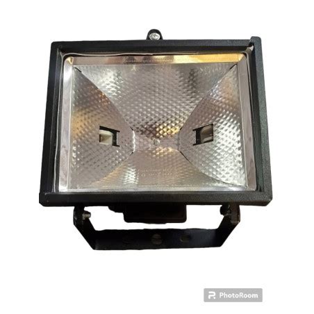 Reflector Halogeno 500w Negro 110v Sin Vidrio Roto 42803