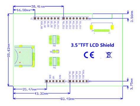 Para Placa Mega M Dulo De Tela Lcd Tft De Polegada