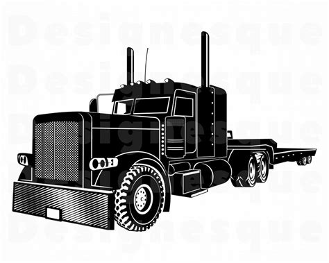 Free 291 18 Wheeler Semi Truck Svg SVG PNG EPS DXF File - Free SVG Cut ...