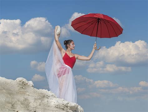 Dancing With The Red Umbrella Rebecca Danieli Flickr