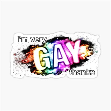 GAY Sticker By Yiff Redbubble