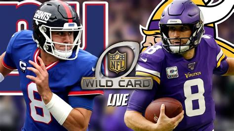 New York Giants Vs Minnesota Vikings Nfc Wild Card Live Game Play By