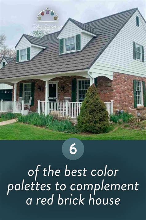 A White House With Green Shutters And The Words 6 Of The Best Color