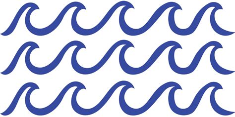 Waves Decal Set Of Three 44 Inch Wide Stickers Ocean Decal Kid