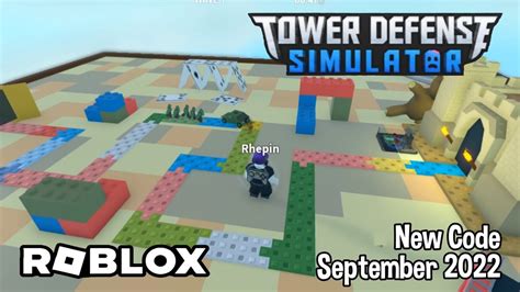 Roblox Tower Defense Simulator New Code September 2022 Youtube