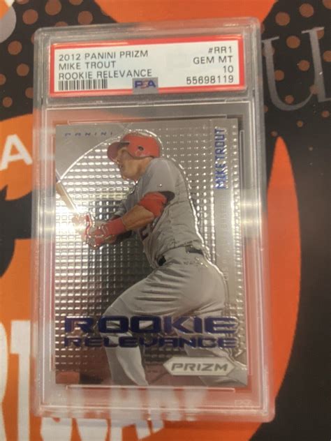 2012 Panini Prizm Mike Trout RC Rookie Card RR1 PSA 10 Rookie