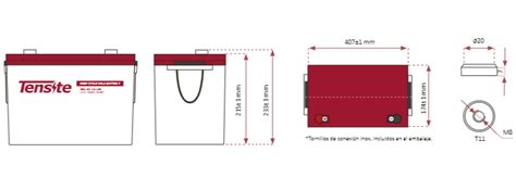 Bater A Gel V Ah Tensite Para Instalaciones Solares Solar
