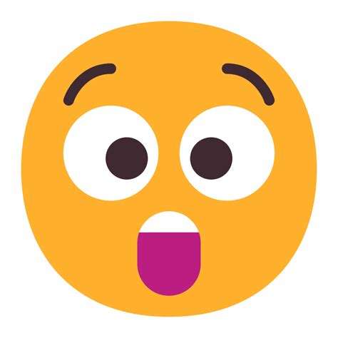 Astonished Face Flat Icon Fluentui Emoji Flat Iconpack Microsoft