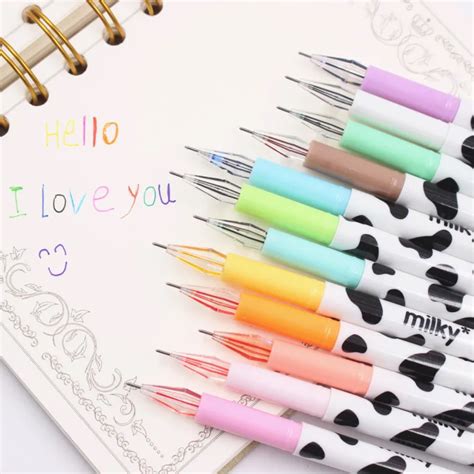 1pcs Kawaii Cartoon Colorful Diamond Gel Pen Set Cute Korean Stationery