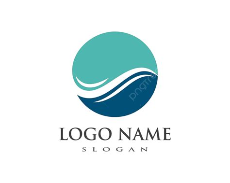 Water Wave Symbol And Icon Logo Template Nature Sea Idea Vector Nature Sea Idea Png And